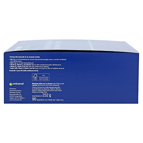 Orthomol Fertil Plus - Premium Fertility Support Supplement, 30-Day Supply