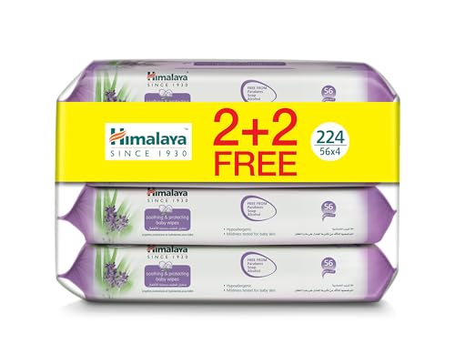 Himalaya Baby Soothing Wipes - Moisturizing & Protecting | With Aloe Vera & Lavender | Alcohol-Free