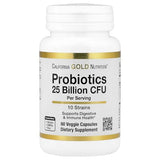 California Gold Nutrition Probiotics, 10 Strain Blend, 25 Billion CFU, 60 Veggie Capsules