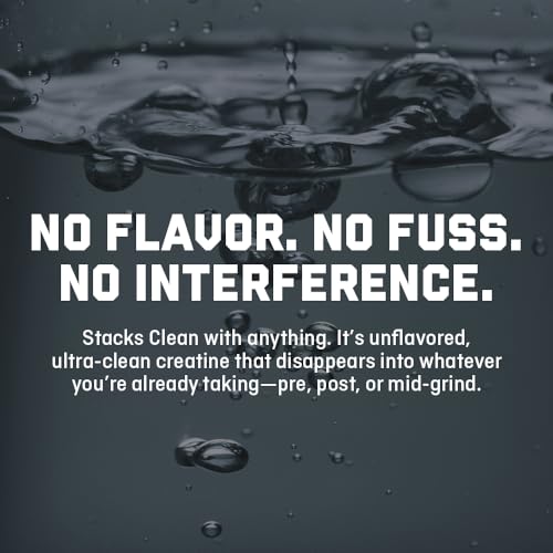 Jocko Fuel Creatine Monohydrate Stick Packs – 30 Servings Unflavored for Athletic Performance & Muscle Health