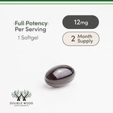 Max Strength Astaxanthin 12mg Capsules - Natural AstaReal from USA | Clinically Studied Antioxidant by Double Wood Supplements