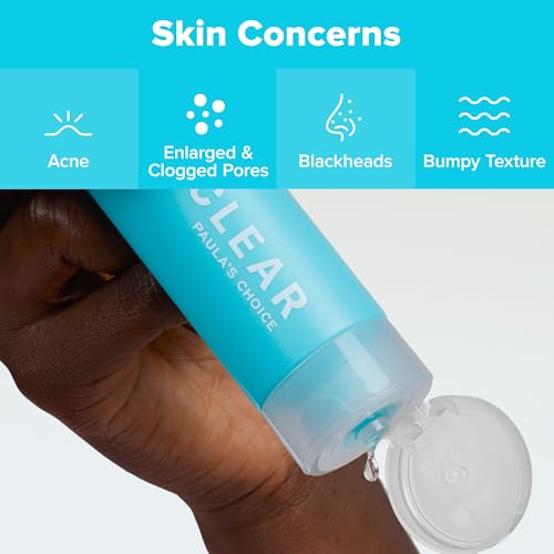 Paula's Choice CLEAR Anti-Redness Exfoliating Solution with 2% Salicylic Acid - Fragrance-Free Acne Treatment for Blackheads & Clogged Pores, 4 Fl. Oz