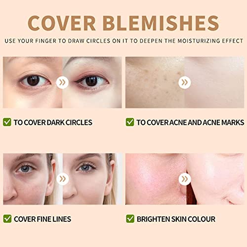 Full Coverage Concealer & Contour Palette - 3 Colors Cream Contour, Highlighter & Bronzer Makeup Kit