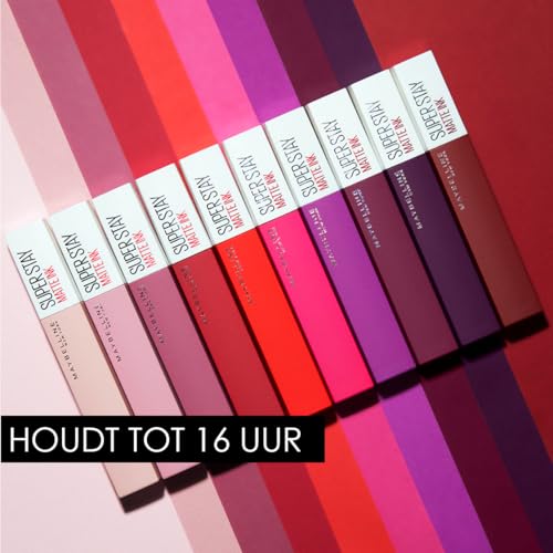 Maybelline New York Superstay Matte Ink Liquid Lipstick - Pink Edition, 165 Success, Long-Lasting, Transfer-Proof