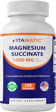 Vitamatic Magnesium Succinate 1000 mg - Supports Muscle, Nerve & Heart Health