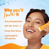 Aqualogica Glow+ Sunstick SPF50+ Papaya Vitamin C Hyaluronic Acid Sunscreen Bar