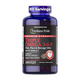 Puritans Pride Triple Omega 3-6-9 Fish Oil, Flaxseed, and Borage Supplement - 240 Count