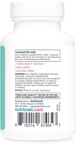 Nutricost Biotin for Women 10,000mcg - with Folate & Collagen - 120 Capsules - Gluten Free & Non-GMO