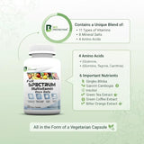 Bio Protection Full Spectrum Multivitamin - 11 Vitamins, 8 Minerals, Amino Acids & Herbal Extracts - Clean & Vegan-Friendly - 30 Veggie Capsules