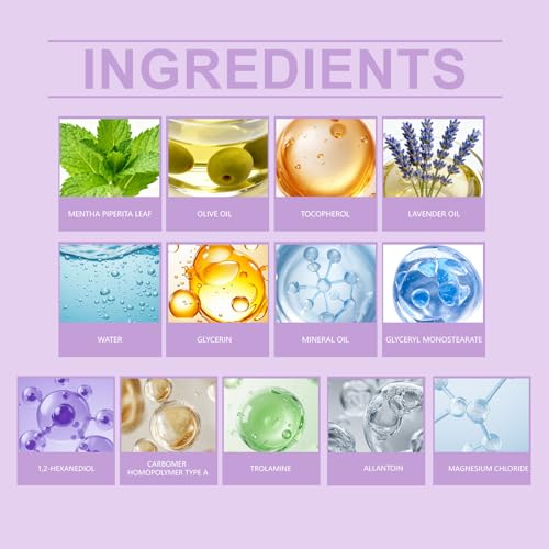 Magnesium Sleep Cream with Lavender & Olive Oil - Muscle Relaxing & Stress Relief Aid