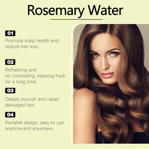 Pure Rosemary Water Hair Growth Spray (100ml) - Reduce Hairfall & Strengthen Hair