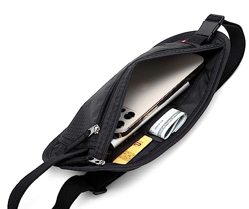 Money Belt with RFID Blocking Security Slim Travel Wallet