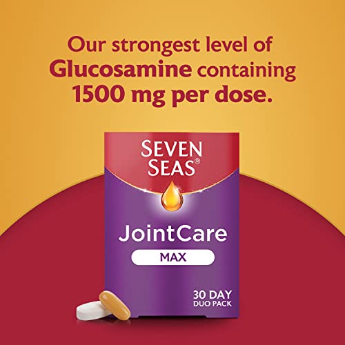 Seven Seas Joint Care Max with Glucosamine 1500mg + Omega-3 Collagen Vitamin C D 60 Capsules