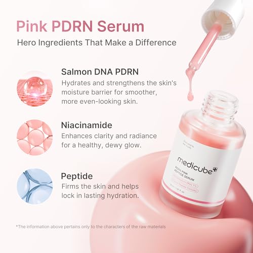 Medicube PDRN Pink Peptide Serum - Advanced Korean Skincare for Skin Repair & Brightening