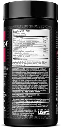 Muscletech Hydroxycut Hardcore Elite Weight Lose 100 Rapid-Release Thermo Caps