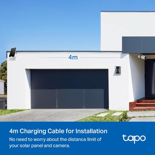 Tapo 4.5W Solar Panel for Battery-Powered Cameras, IP65 Weatherproof with 360° Adjustable Bracket
