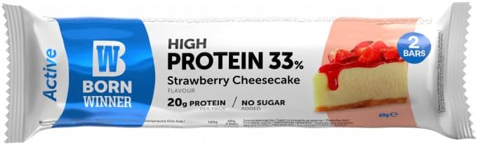 BORN Winner Active Protein Bar Strawberry Cheesecake 60g