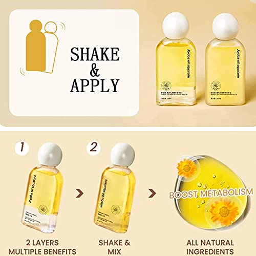 FABIANIE Natural CelluPro Anti-Cellulite Body Massage Oil - 2 Pcs Set