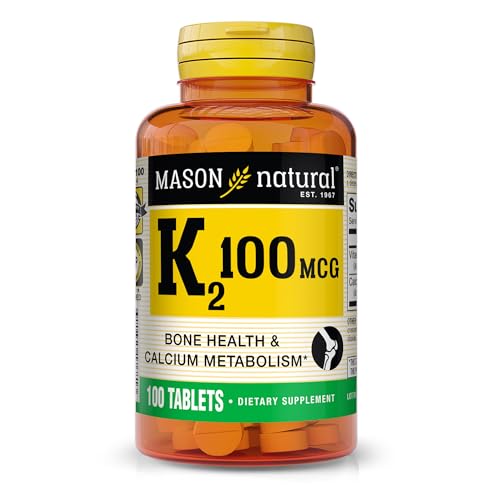 Mason Natural Vitamin K2 100 Mcg Tablets | Bone & Heart Support