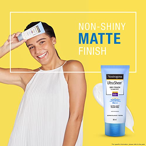 Neutrogena Ultra Sheer Dry-Touch Sunblock SPF 50+: Broad Spectrum Protection