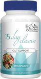 Milamiamor 15 Day Cleanse - Gut and Colon Support - Advanced Gut Cleanse Detox for Women & Men with Senna, Cascara Sagrada & Psyllium Husk - Non-GMO - Made in USA - 30 Capsules