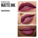 Maybelline New York Superstay Matte Ink Liquid Lipstick - Pink Edition, 165 Success, Long-Lasting, Transfer-Proof