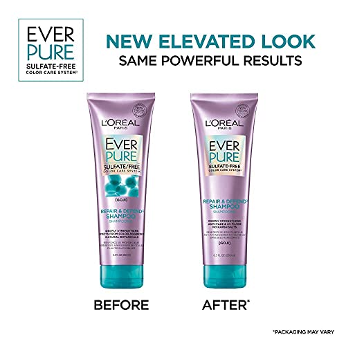 L'Oreal Paris EverPure Repair and Defend Sulfate Free Conditioner for Color-Treated Hair - 8.5 Fl Oz