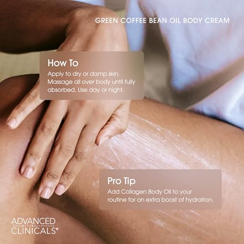 Advanced Clinicals Green Coffee Bean Oil Cream - 16 oz