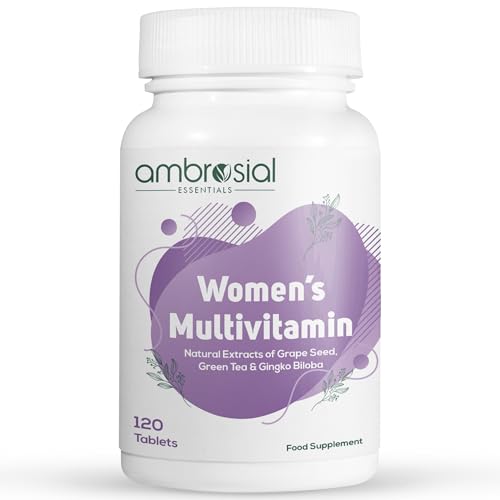 Ambrosial Women's Multivitamin Tablets - 120 Daily Nutrient Pack