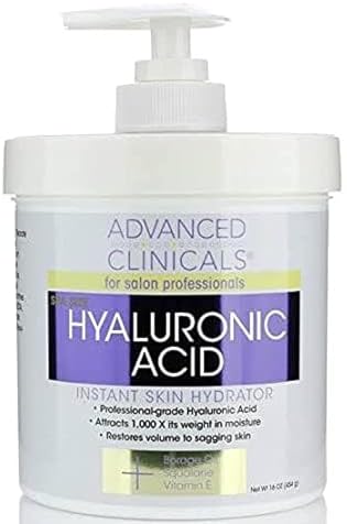 Advanced Clinicals Hyaluronic Acid Anti-Aging Cream: Hydrate & Plump Your Skin