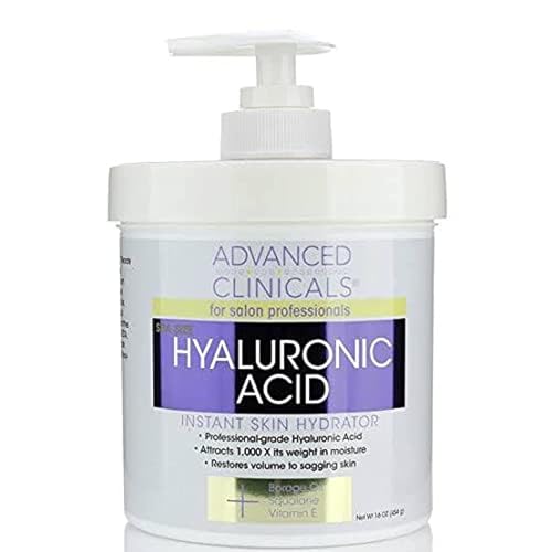 Advanced Clinicals Hyaluronic Acid Anti-Aging Cream: Hydrate & Plump Your Skin