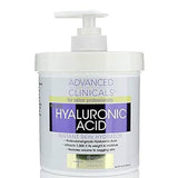 Advanced Clinicals Hyaluronic Acid Anti-Aging Cream: Hydrate & Plump Your Skin