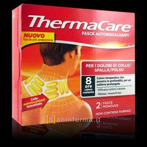 ThermaCare Neck Heat Wraps - Therapeutic Self-Heating Patches for Neck Pain Relief, 2 Pieces Promo
