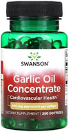 Swanson Garlic Oil Concentrate: Heart & Immune Support (250 Softgels)
