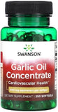 Swanson Garlic Oil Concentrate: Heart & Immune Support (250 Softgels)