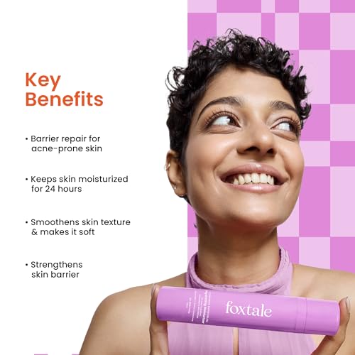 Foxtale 5x Hydrating Ceramide Moisturizer - Micro Hyaluronic Acid & 3 Ceramides - Lightweight & Fast Absorbing - 50ml