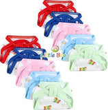 Little Boo Newborn Cotton Cloth Diapers - Washable & Reusable Nappies (Multicolour, 0-6 Months) - 10 Pack