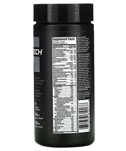 MuscleTech Platinum Multivitamin Unflavored, 90 Capsules
