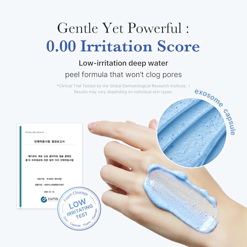 Medicube Zero Pore Clear Blue Capsule Facial Cleanser - Korean Skincare for Blackhead & Pore Care