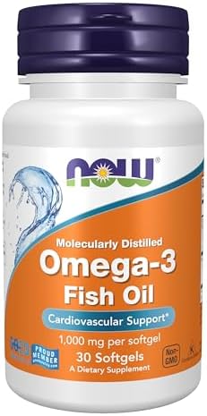 NOW Omega-3 Molecularly Distilled - 30 Softgels