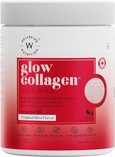 Glow Korean Marine Collagen Peptides Tropical Bliss Flavor 250g - Radiant Skin Boost