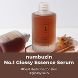 Numbuzin No.1 Glossy Essence Serum – 1.69 fl oz / 50ml | Herbal Formula for Dull, Aging Skin