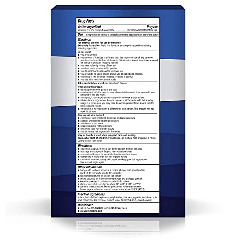Rogaine Men’s Hair Regrowth Treatment – Triple Pack (3x 2.11oz Minoxidil Solution)