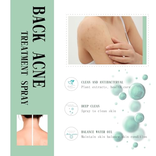 Back Acne Treatment Spray 120ml | Fade Scars, Deep Cleanse, Smooth Skin