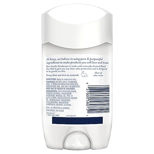 Ivory Aluminum Free Deodorant - Hint of Coconut (6 Pack)