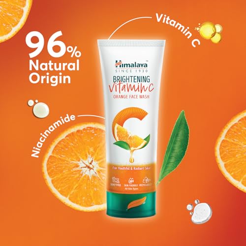 Himalaya Vitamin C Orange Face Wash - 100ml for Brightening & Radiant Skin