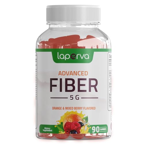 Laperva Fiber Gummies - Advanced Fiber Supplement - 5000 mg - Supports Digestive Health - 90 Count