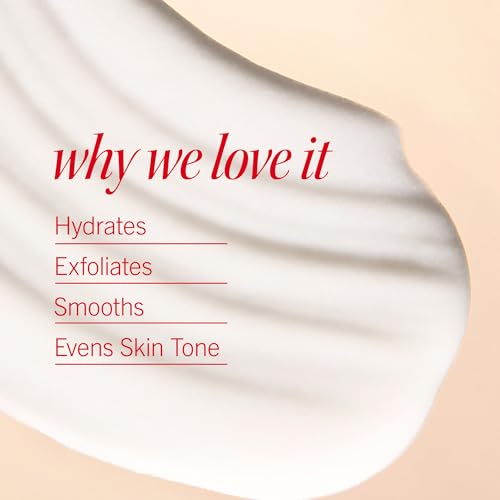 First Aid Beauty KP Smoothing Lotion - 10% AHA, Exfoliating & Moisturizing, Bump Reduction, Peach Scent, 189.9 g