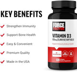 Force Factor, Vitamin D3, 125 mcg (5,000 IU), 120 Softgels