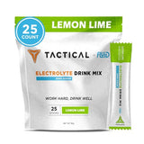 Fluid Tactical - Zero Sugar, Keto Electrolyte Powder - Hydration Packets - Made in USA (Lemon Lime, 25 Count)